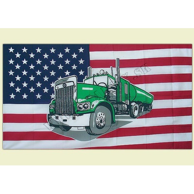 VLAJKA USA KAMIÓN - 150 x 90 cm