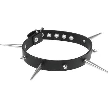 Image 1 of Leather & steel fashion Чокър с шипове - lsf9 10