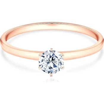 SAVICKI Годежен пръстен savicki: розово злато, лабораторен диамант