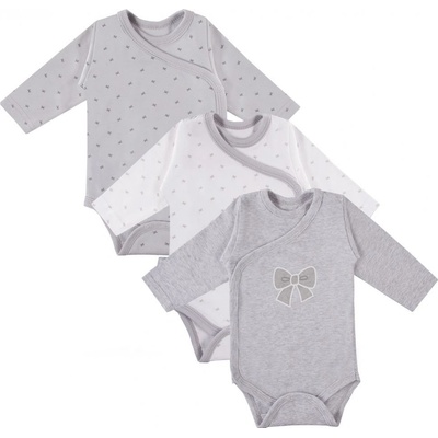 Eevi Body dlhý rukáv Tiny set 3ks Grey Girl