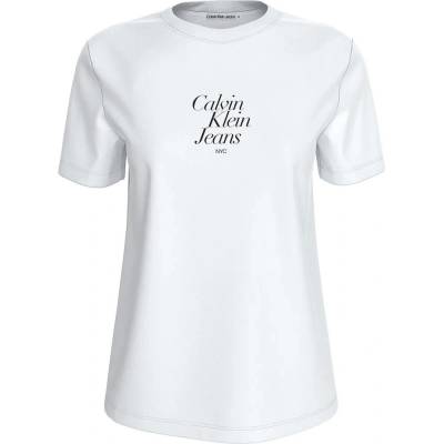 Calvin klein jeans Тениска Calvin Klein Jeans Font Graphic short sleeve T-shirt - White