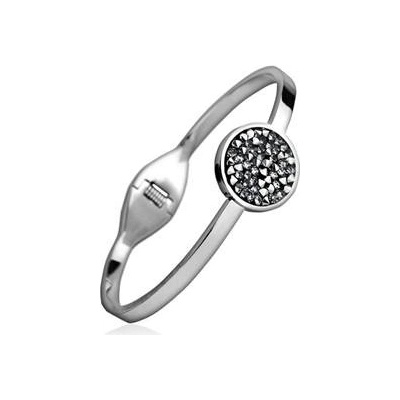 Šperky4U ocelový s krystaly Crystals from Swarovski LIGHT CHROME LV7001-CHR