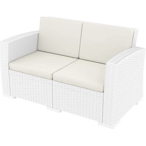 Bogdan Furniture Am Канапе 2-ка Monako, бял с възглавнички