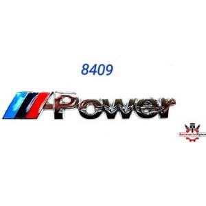  Емблема -8409 - метал - ///M POWER - залепваща ('250637)
