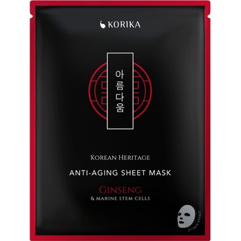 Korika Korean Heritage Anti-aging Sheet Mask Red Ginseng 25 g