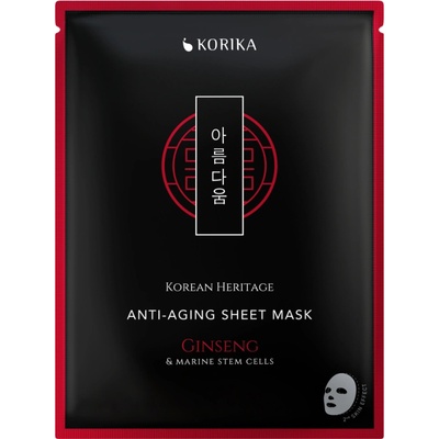 Korika Korean Heritage Anti-aging Sheet Mask Red Ginseng 25 g
