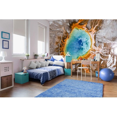 DIMEX ART Самозалепваща се флизелинова фототапета извор на дъгата, йелоустоун 375 x 250 см