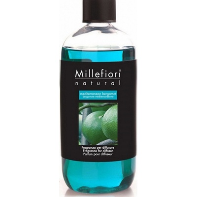 Millefiori Natural Mediterranean Bergamot Stredomorský bergamot náplň difuzéra pre vonná steblá 250 ml
