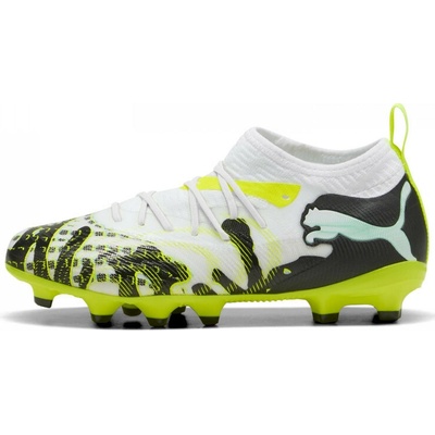 Puma FUTURE 9 MATCH CREATIVITY FG/AG JR Bílá Neon žlutá