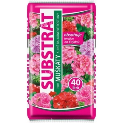 Nohelgarden Substrát FORESTINA SUBSTRAT muškáty a balkónové rostliny 40 l
