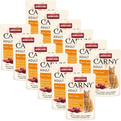 Animonda CARNY Cat Adult говеждо + пилешко 12 x 85 г