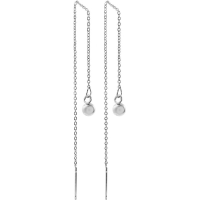 BRUNOshop.cz Provlékací řetízkové náušnice KULIČKA S2709