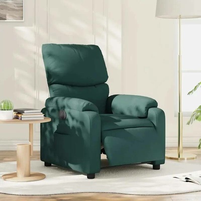 vidaXL 3204806 Elektrické polohovací tmavě zelené textil