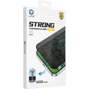 LITO iPhone 18 Pro / 17 Pro LITO D+ MAX STRONG 3D стъклено защитно фолио за екран, 8H, ЧЕРНО (GP-197383)