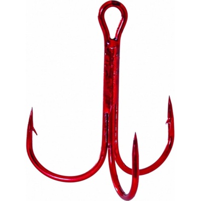 ICE Fish Trojháček s mořskou úpravou červený vel.6 5 ks