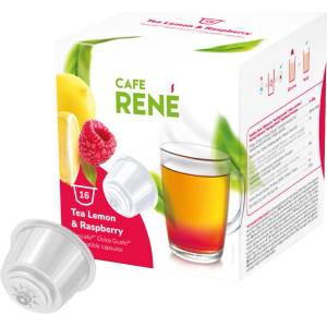 Café René | Чай с лимон и малини - 16 капсули за Dolce Gusto