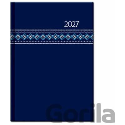 Spektrum grafik FOLK A5 Týždenný 2027 modrý
