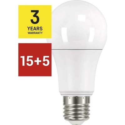 Emos 15 + 5 LED žiarovka Classic A60 E27 14 W 100 W 1 521 lm teplá biela