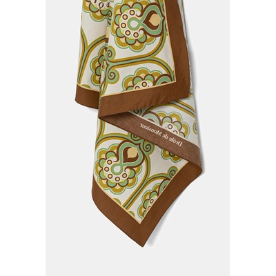Drôle de Monsieur Тънък памучен шал Drôle de Monsieur Foulard Tapisserie Florale (J.BA023.CO262.GN)