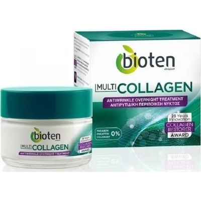 Bioten Cosmetics Multi-Collagen Нощен крем за лице против бръзки 50мл