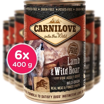 Carnilove Wild Meat Lamb & Wild Boar 6 x 400 g