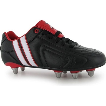 Patrick Power X Mens Rugby Boots Black/White