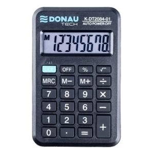 Donau Tech Pocket calculator 8 digits. black DONAU Калкулатори