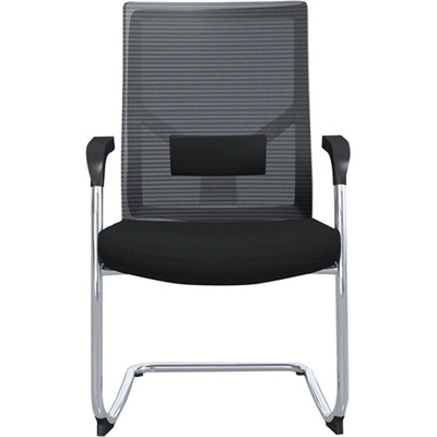 RFG Посетителски стол RFG Snow M, до 120кг, дамаска/меш, черен, 2 броя в комплект (226C-BS/OA2000/OS300)