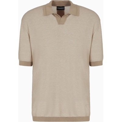 Emporio armani Блуза с яка EMPORIO ARMANI Men's Short Sleeve Tailored Fit Polo Shirt - Rosted Cashew