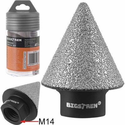 Bigstren Диамантен конус за оформяне на отвори в плочки, гранитогрес, 2-35 мм, m14, bigstren (itpl027081)