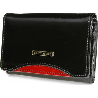 Galantise dámska čierna kožená peňaženka lakovaná RFID peňaženka Material: Pravá koža