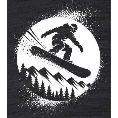 123TRIKO termoska Snowboardista. V1, bílý potisk 500 ml