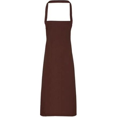 Premier Workwear Zástěra s laclem z biobavlny bez kapsy PR102 Aubergine Pantone 5115 60x87cm