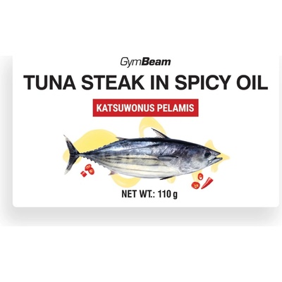 GymBeam Стек от риба тон в пикантно олио 110 g
