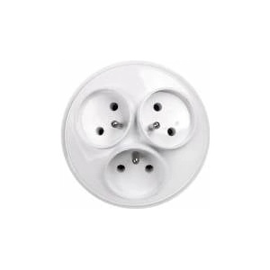 TIMEX-ELEKTRO Timex 3x2P+ plug-in tanker with round white (R-36)