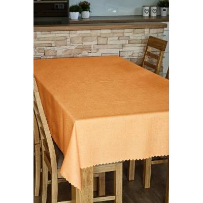 Polášek Ubrus oxford uni 204-104 100% polyester Oranžová 120x160 oválcm 100% polyester