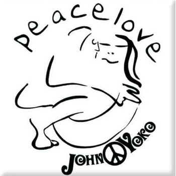 John Lennon Cuddle Black On White Магнит (JLMAG19)