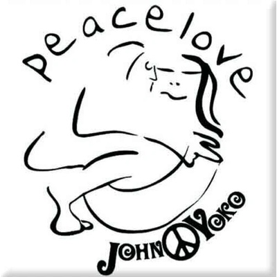 John Lennon Cuddle Black On White Магнит (JLMAG19)