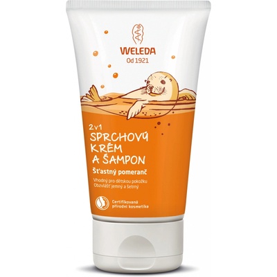 Weleda 2v1 sprchovací krém a šampón pomaranč 150 ml