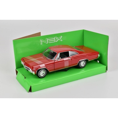 Welly Model auta 1965 Chevrolet Impala SS 396 červený 1:24