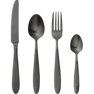 Bloomingville Комплект прибори за хранене от 4 части в черно Cutlery Eleganza - Bloomingville (21150001)