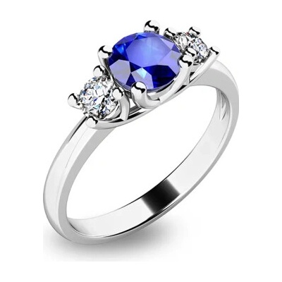 Prsteň diamanty G Si + zafír r G10803B01