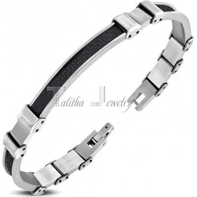 Talitha Мъжка гривна с карбон