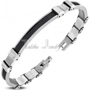 Talitha Мъжка гривна с карбон - talitha-jewelry - 36,01 лв