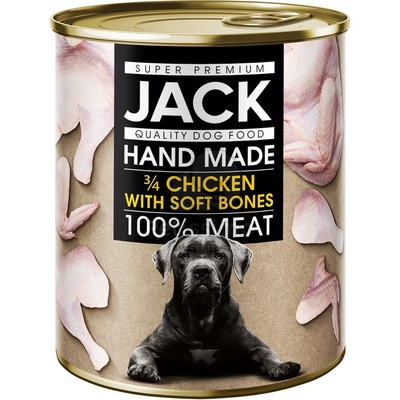Jack 3/4 консерва за кучета с пилешко 800 г