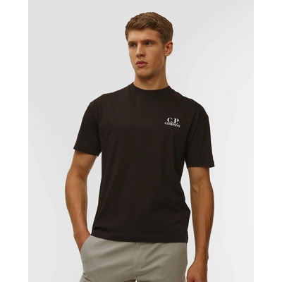 C.p. Company 30/1 Jersey Short SLee ve Logo čierne