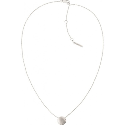 Calvin Klein Slušivý oceľový náhrdelník s kryštálmi minimal 35000143