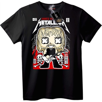 NOONEBRAND Тениска Metallica Джеймс Хетфийлд - XS, White