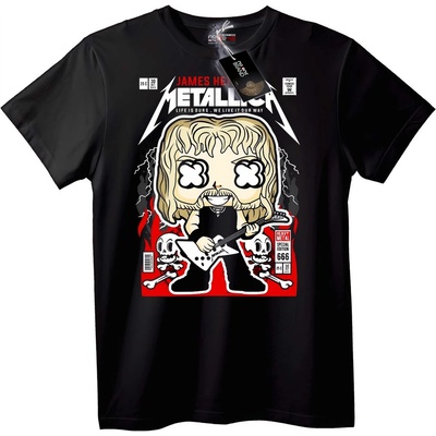 NOONEBRAND Тениска Metallica Джеймс Хетфийлд - XS, White