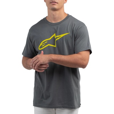 Alpinestars tričko Ageless Classic sivá žltá fluo